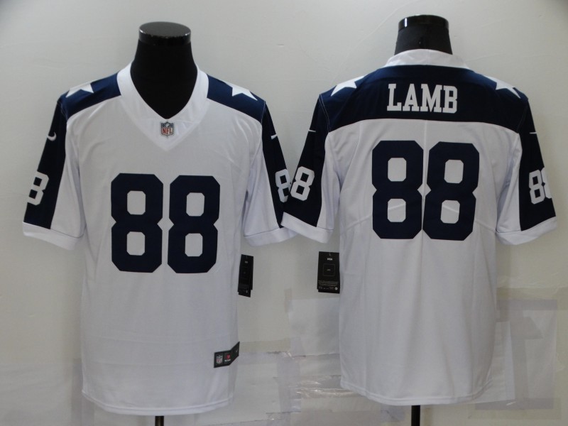 Men's Dallas Cowboys #88 CeeDee Lamb White Stitched Jersey Men's Dallas Cowboys #88 CeeDee Lamb White Stitched Jersey